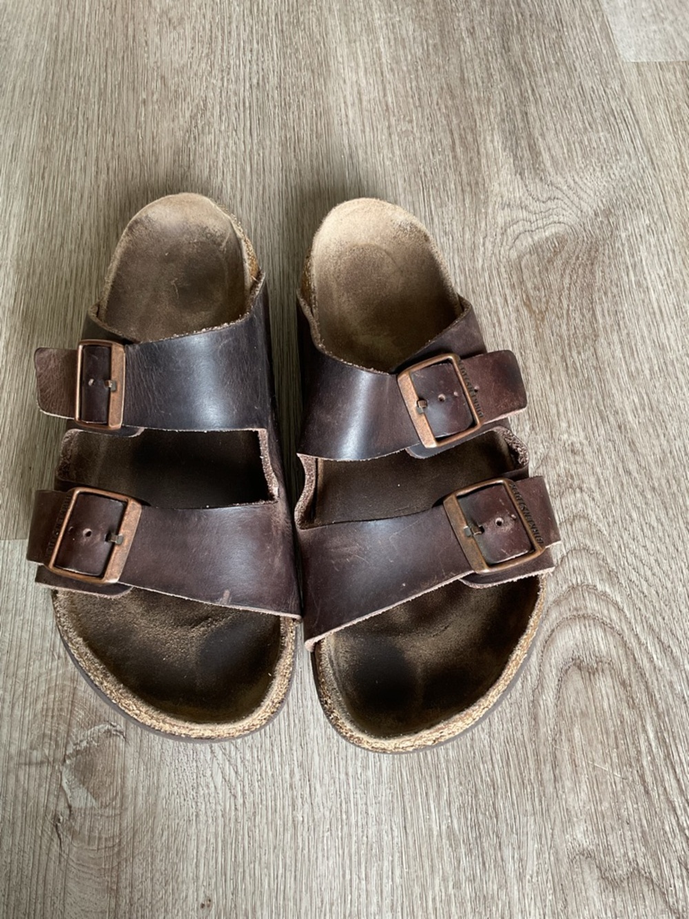 Birkenstock Arizona sandals brown oiled leather women’s size 8